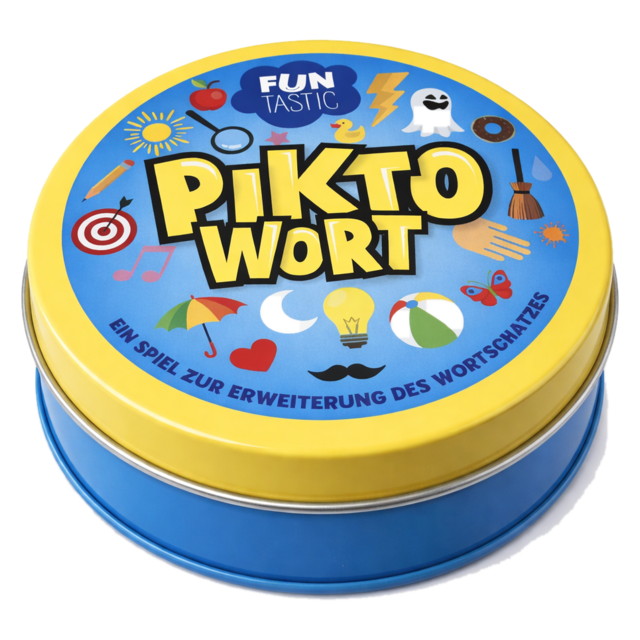 Pikto Wort metal game tin