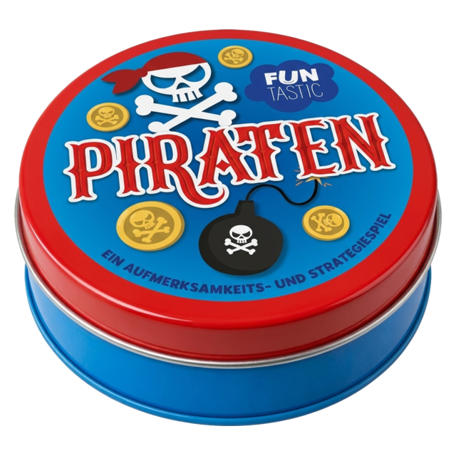 Pirates metal game tin